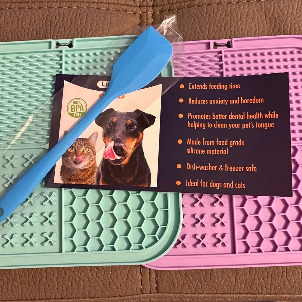 Lukito Silicone Pet Lick Mat Bundle